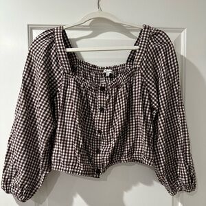 Gingham Madewell blouse